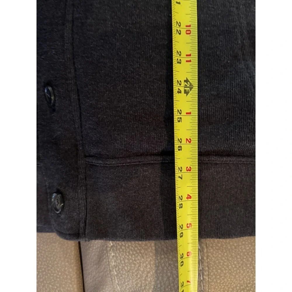 Banana Republic Cardigan Mens Extra Large Gray Mock‎ Zip Sweater Grandpacore